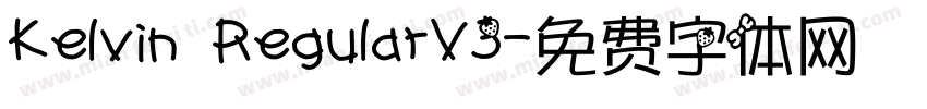 Kelvin RegularV3字体转换